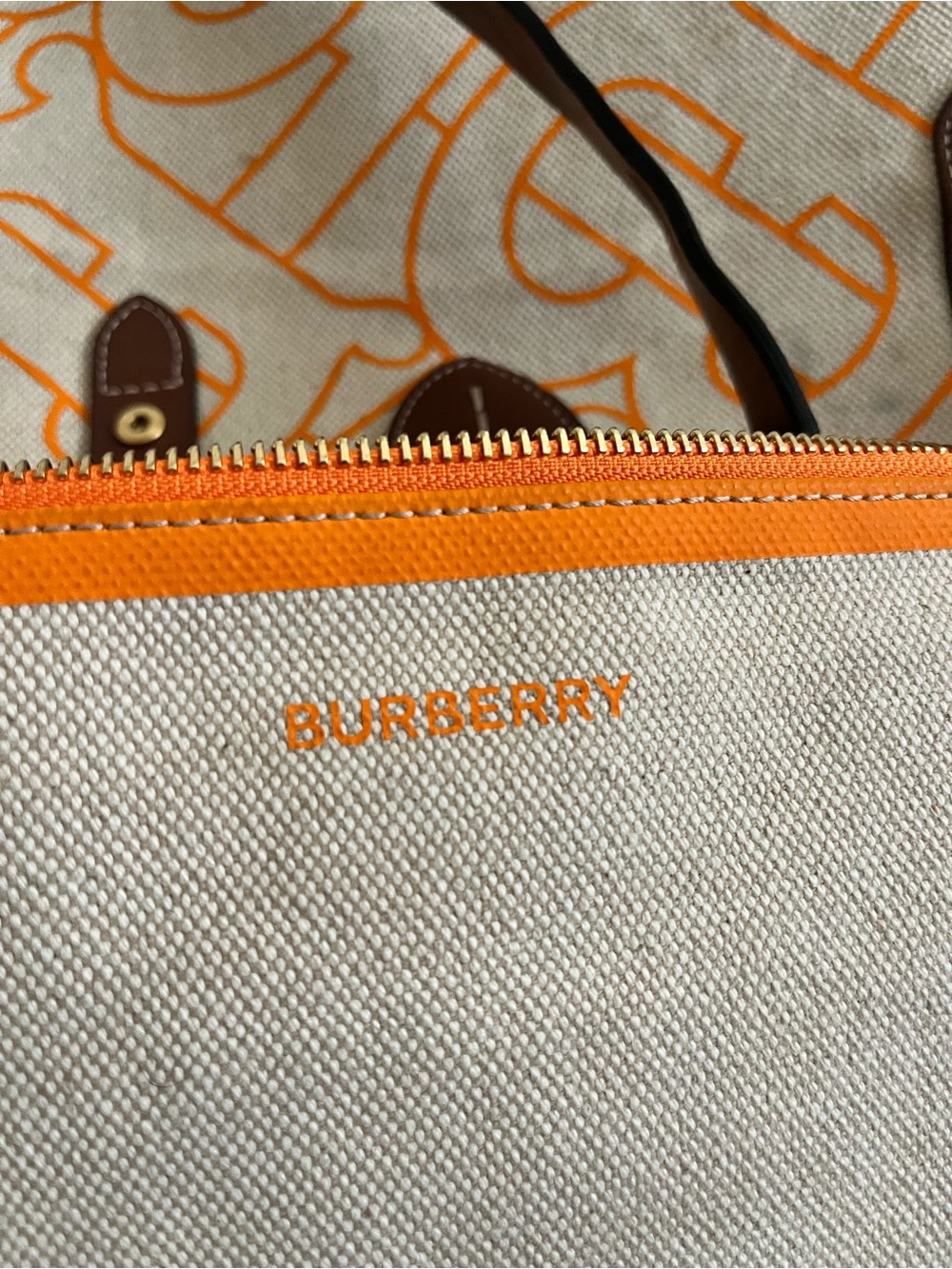 Burberry TB canvas tote bag - Picture 7 of 15